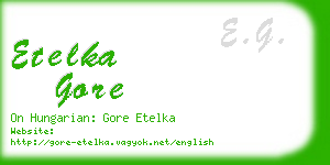 etelka gore business card